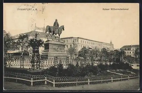 AK Frankfurt a. O., Kaiser Wilhelmdenkmal