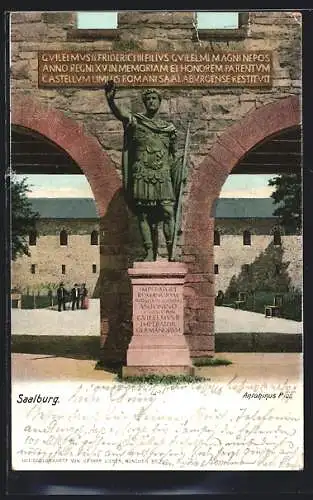 AK Saalburg / Taunus, Römerkastell, Antoninus Pius