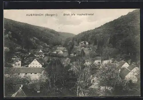 AK Auerbach /Bergstr., Blick ins Hochstättertal