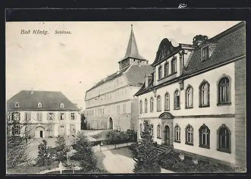 AK Bad König, Partie am Schloss