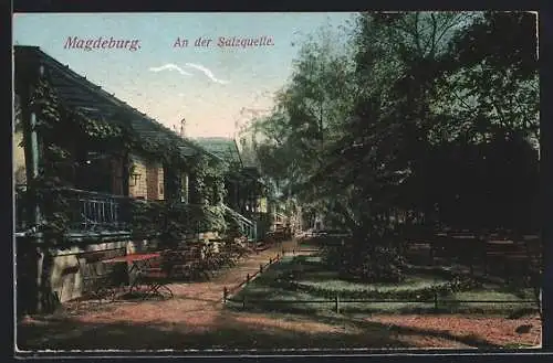 AK Magdeburg, Gasthaus zur Salzquelle