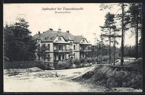 AK Seifersdorf bei Dippoldiswalde, Blick zum Genesungsheim