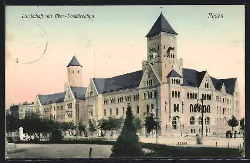 AK Posen, Blick auf die Ober-Postdirektion