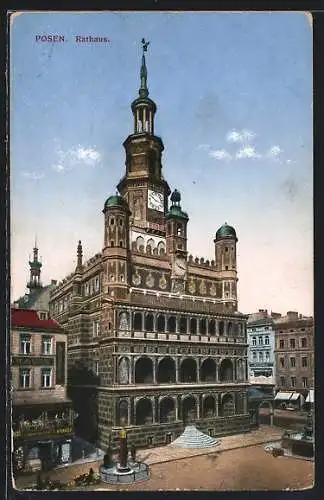 AK Posen, Blick auf das Rathaus