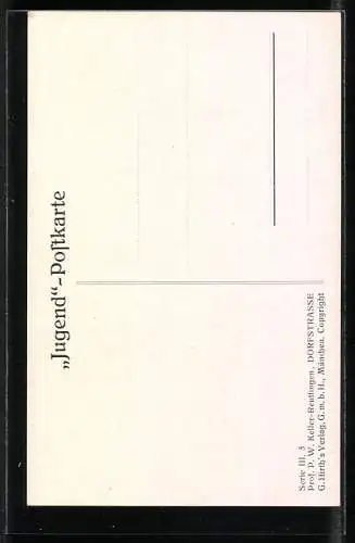 Künstler-AK G. Hirth`s Verlag, Serie III,3: Dorfstrasse