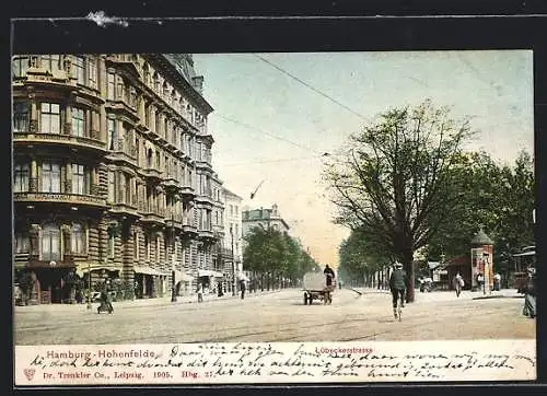 AK Hamburg-Hohenfelde, Partie an der Lübeckerstrasse