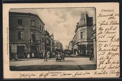 AK Elmshorn, Bäckerei August Fehrs, Schulstrasse