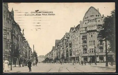 AK Berlin-Charlottenburg, Suarezstrasse Ecke Neue Kantstrasse