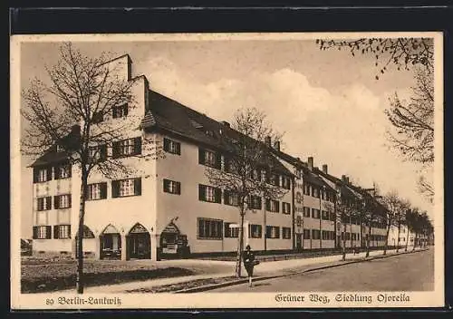 AK Berlin-Lankwitz, Siedlung Ojoreila, Grüner Weg