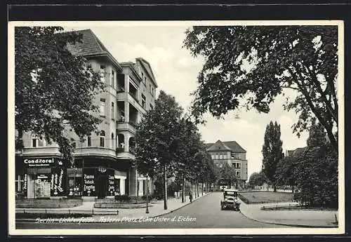 AK Berlin-Lichterfelde, Café am Astern Platz Ecke Unter d. Eichen