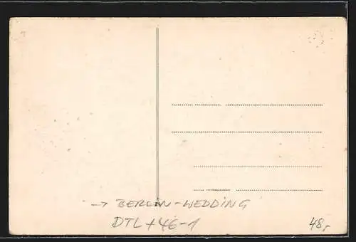 AK Berlin-Wedding, Strassenbahn-Bahnhof in der Müllerstrasse