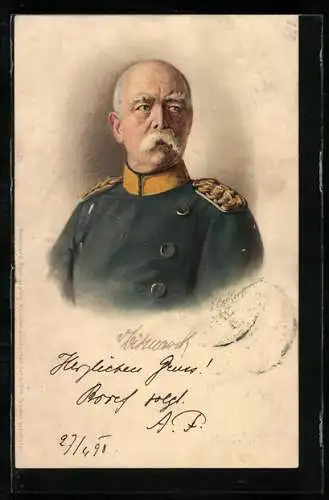 AK Bildnis Otto v. Bismarck