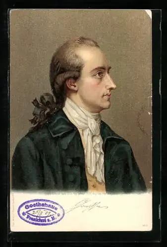 AK Portrait Johann W. Goethe