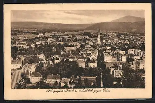 AK Klagenfurt, Totalansicht gegen Osten