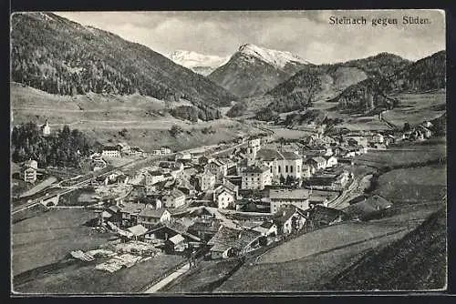 AK Steinach am Brenner, Ortsansicht gegen Süden