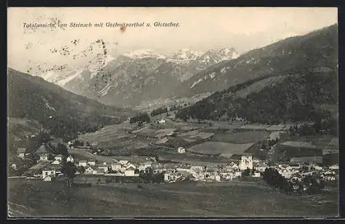 AK Steinach, Totalansicht mit Gschnitzerthal u. Gletscher