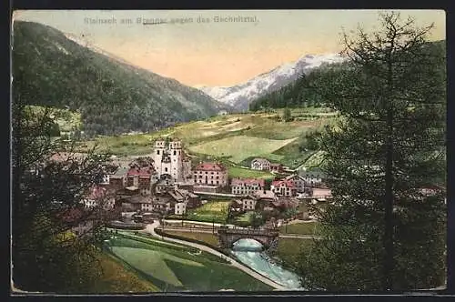 AK Steinach am Brenner, Ansicht gegen das Gschnitztal