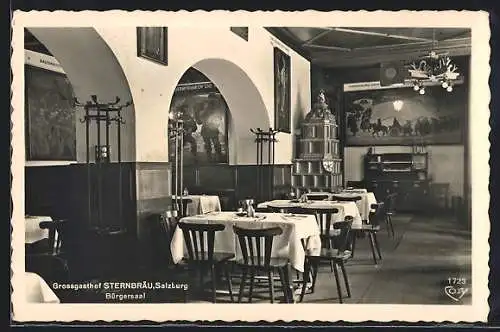 AK Salzburg, Bürgersaal im Grossgasthof Sternbräu