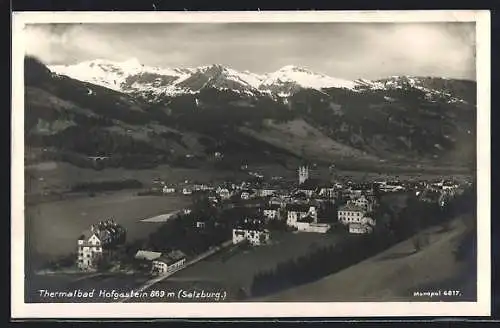 AK Hofgastein, Totalansicht mit Bergen