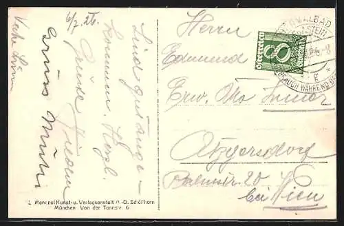 AK Hofgastein, Totalansicht mit Bergen