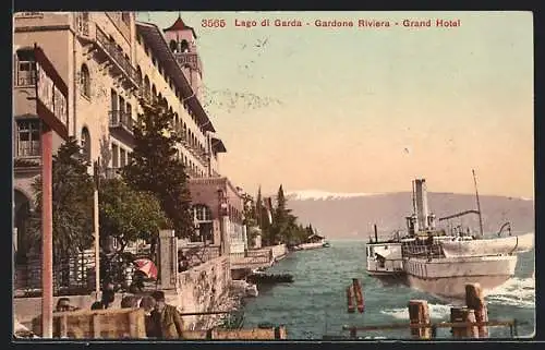 AK Gardone Riviera, Lago di Grada, Grand Hotel