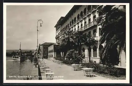AK Gardone-Riviera /Lago di Garda, Terrazzo del Grand Hotel