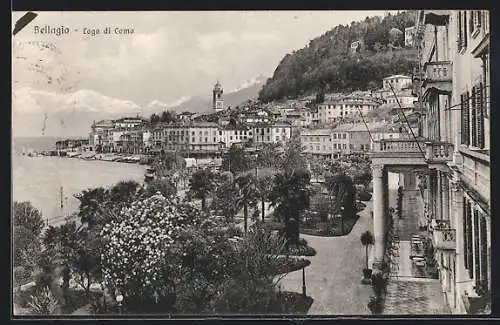 AK Bellagio, Lago di Como, Teilansicht mit Strassenpartie