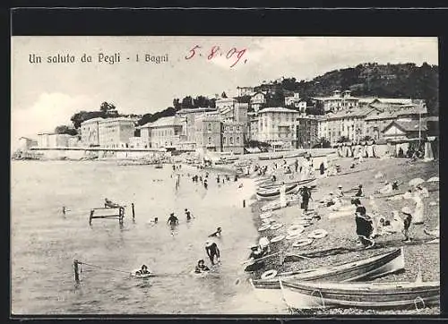 AK Pegli, Strandleben