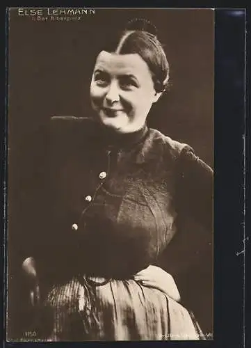 AK Schauspielerin Else Lehmann in Der Biberpelz