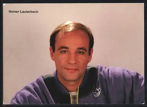 AK Schauspieler Heiner Lauterbach mit Adidas-Jacke