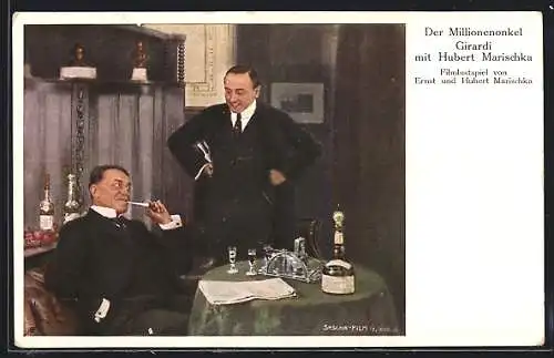 AK Schauspieler Hubert Marischka in Der Millionenonkel