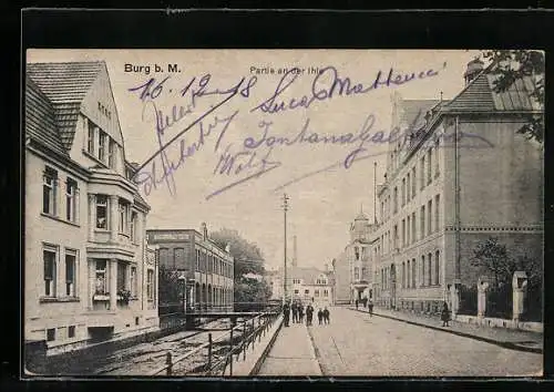 AK Burg b. M., Partie an der Ihle