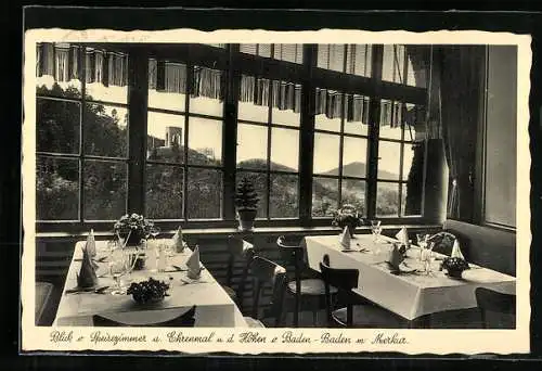 AK Baden-Baden, Hotel-Parkrestaurant und Café Kurhaus Gernsbach, Inh. Paul Ehlers