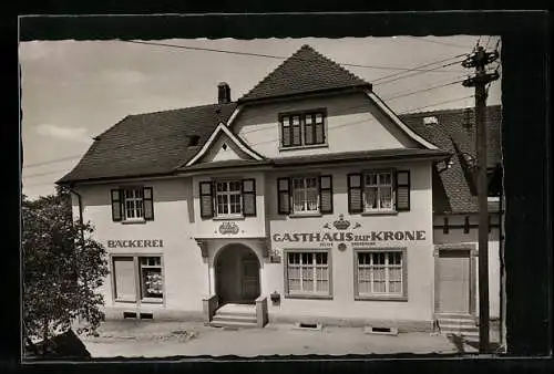 AK Au im Murgtal, Gasthaus u. Bäckerei zur Krone