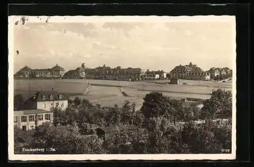 AK Frankenberg i. Sa., Teilansicht mit Feldern
