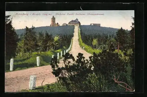 AK Oberwiesenthal, Blick auf die Prinzenstrasse