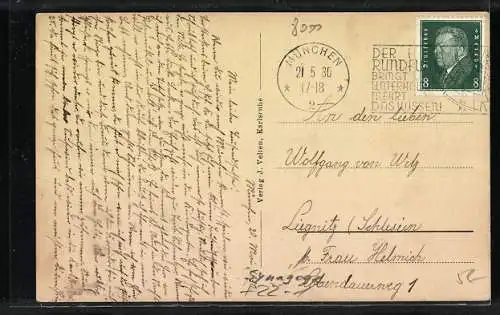 AK München, Synagoge beim Künstlerhaus