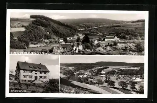 AK Ober-Ostern i. Odw., Totalansicht, Erholungsheim