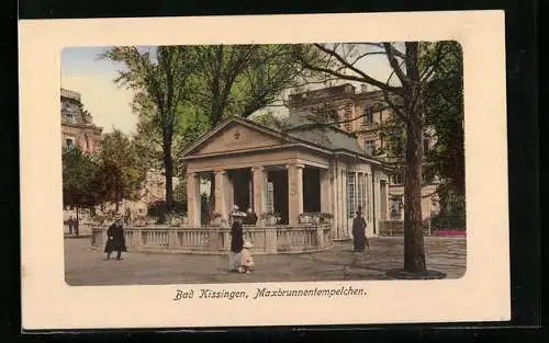AK Bad Kissingen, Am Maxbrunnentempelchen