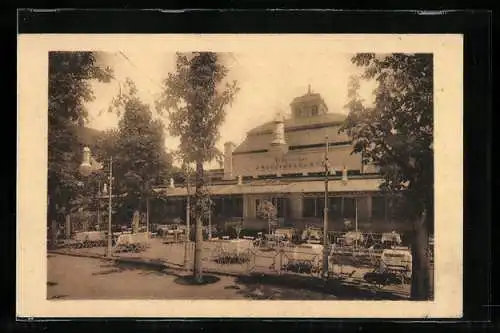 AK Bad Kissingen, Restaurant-Kurhäuser Frühlingsgarten K. Linhard