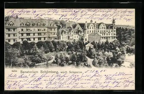 AK Schömberg i. Schwarzwald, Luftkurort mit Parkanlage