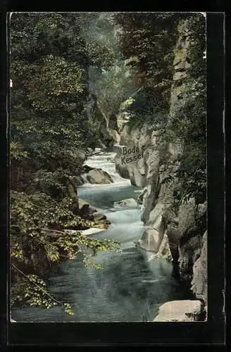 AK Thale /Harz, Blick auf den Bodekessel