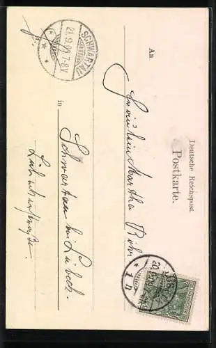 AK Lübeck, Holstentor mit Strassenpartie