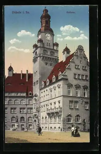 AK Döbeln i. Sa., Rathaus