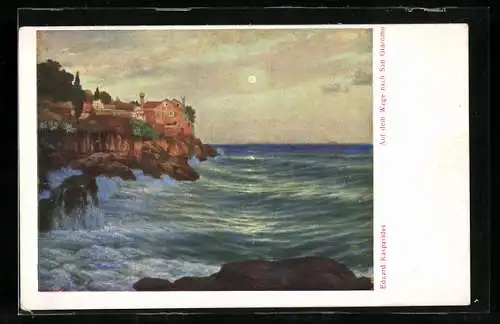 Künstler-AK San Giacomo, Blick übers Meer