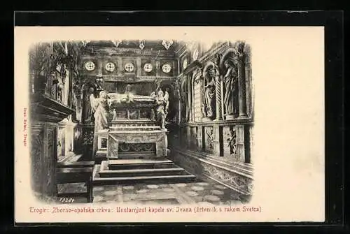 AK Trogira, Zborno-opatska crkva: Unutarnjost kapele sv. Jvana