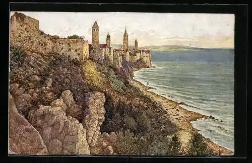 Künstler-AK Rab, Uvale drage Sv. Eulemije