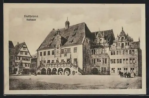 AK Heilbronn, Blick auf Rathaus