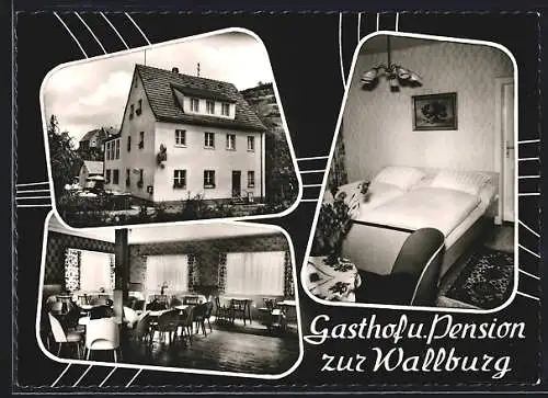 AK Eltmann a. Main, Gasthof und Pension zur Wallburg, Bes. Fam. Reitz