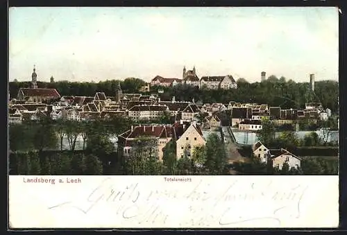 AK Landsberg / Lech, Totalansicht